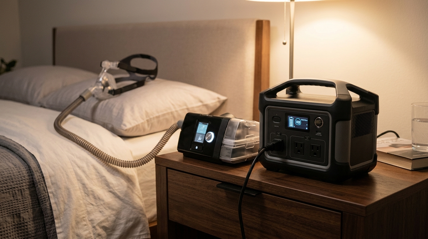 How Long Will a 1000Wh Power Station Actually Run a CPAP Machine? (Real Wattage Math)