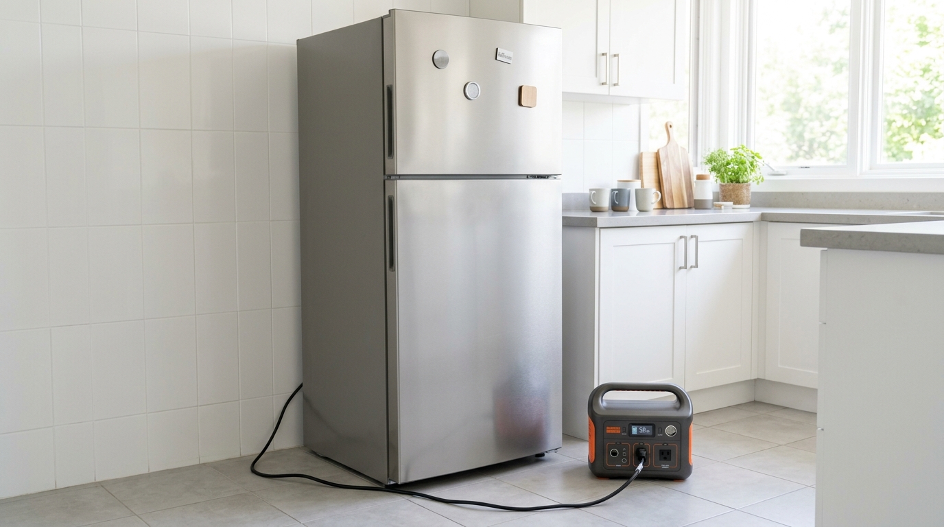 Can a Portable Power Station Run a Full-Size Fridge? The Real Math, Not the Marketing.