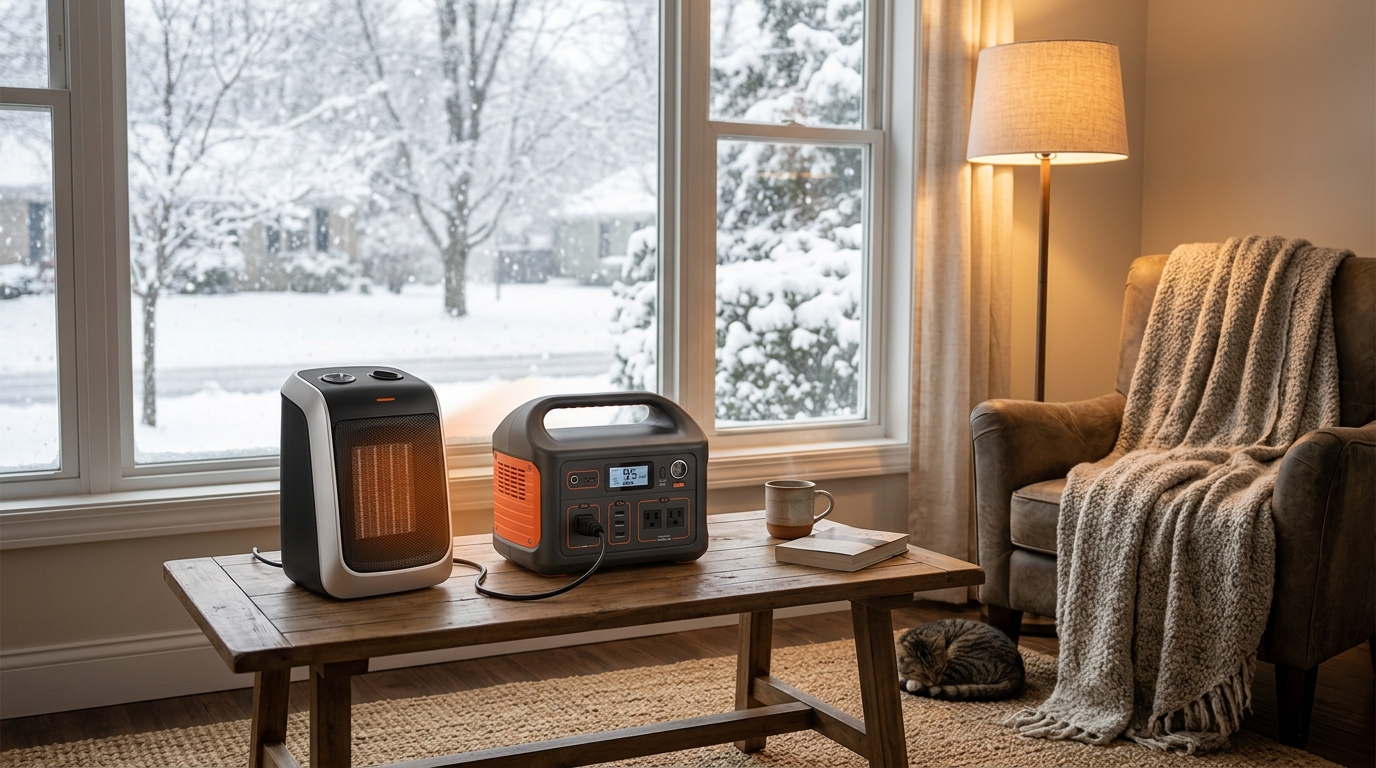 Will a Portable Power Station Run a Space Heater in a Winter Blackout?