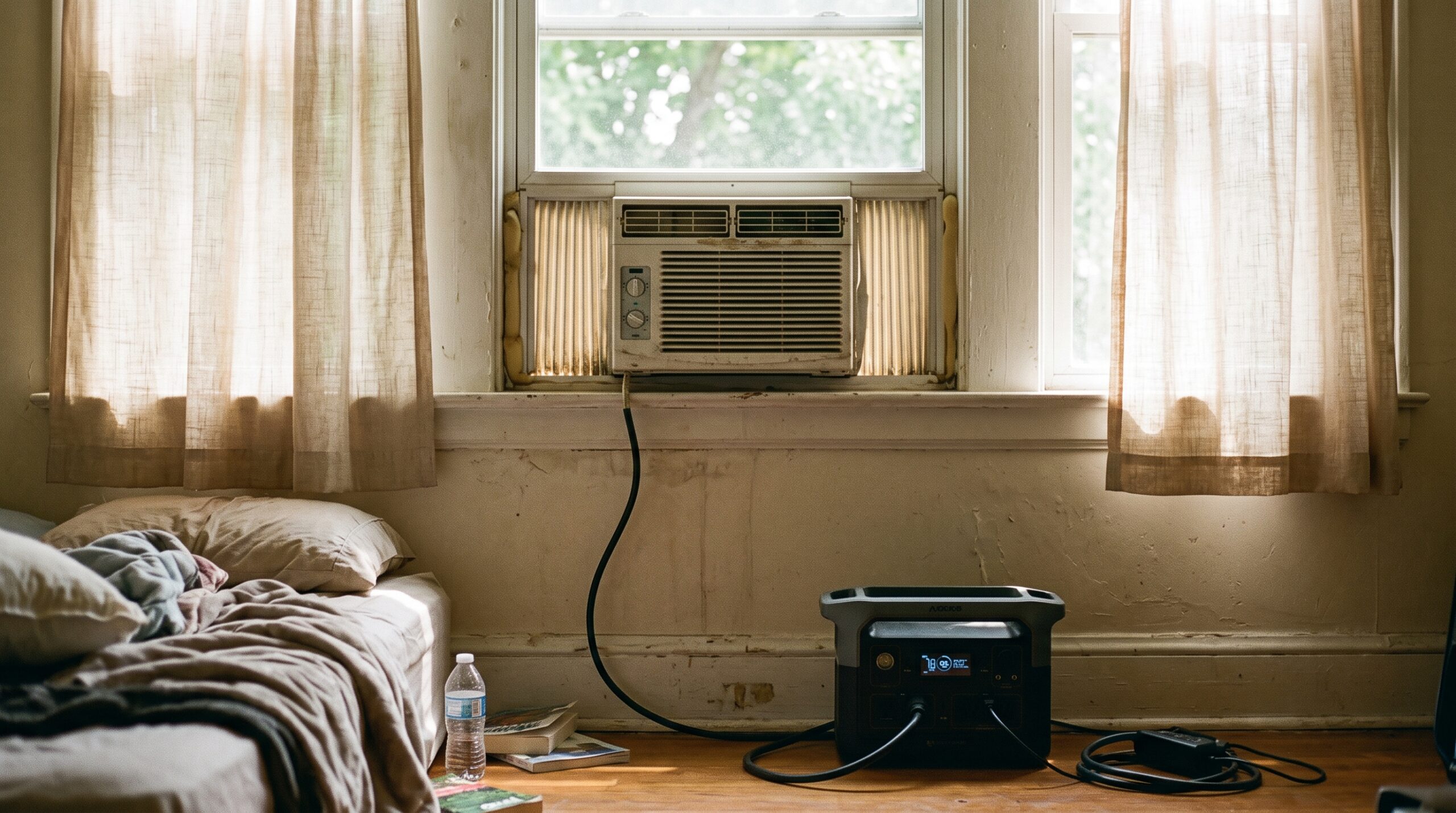 Can a Power Station Run a Window AC During a Summer Blackout? The Real Numbers.